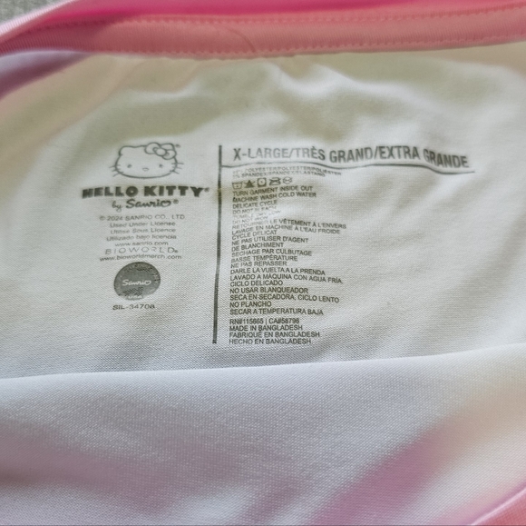 Hello Kitty Summer PJ's NWT Sz XL - Picture 7 of 7